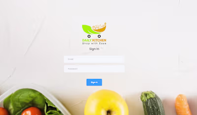 Daily Kitchen Grocery Delivery Web Application