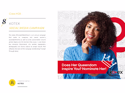 Kotex Social  Media Campaign