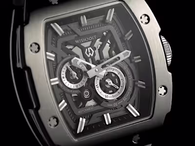 Cinematic 3d wristwatch animation Realistic 3d watch design 