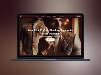 Gold Wear Suit Shop with Case Study