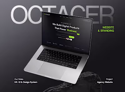 Agency Website UI UX