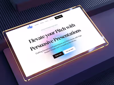 Pitch Deck Edge: Sleek, High-Impact Website Built in Framer