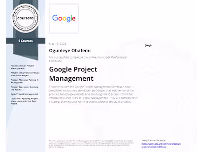 I began my project management journey as an intern in 2019, ...