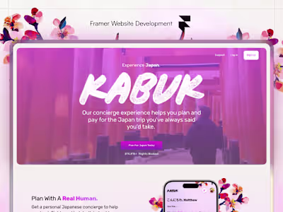 Kabuk: 2-Day Mobile-First Framer Development