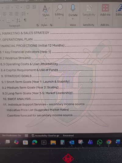 Project Title:
Business Plan for Polish