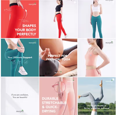 Morphii Activewear | SocialMedia Strategy + InfluencerManagement