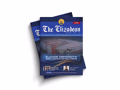 Design and Layout for The Elizadean Magazine