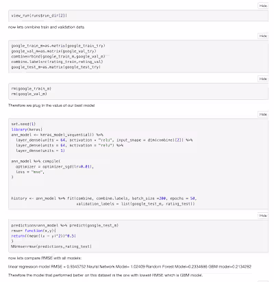 Data Prediction implementing Regression, ANN, RF,and GBM Methods