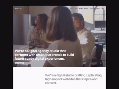 Flowaps Agency Website Design