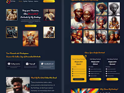 Lead Generation Landing Page for Slyart