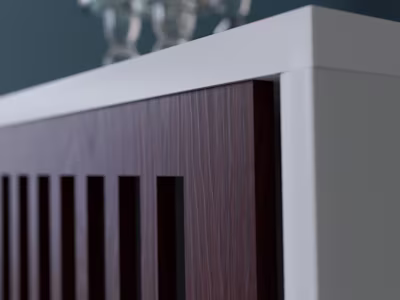 36" Mid Century Modern TV Stand Storage Cabinet