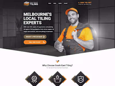Southeast Tiling. Website design and development.