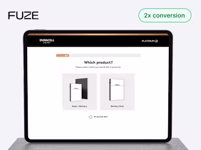 2x conversions for this solar quoting lead gen tool for Fuze AI