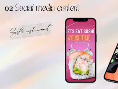 Sushi restaurant Instagram