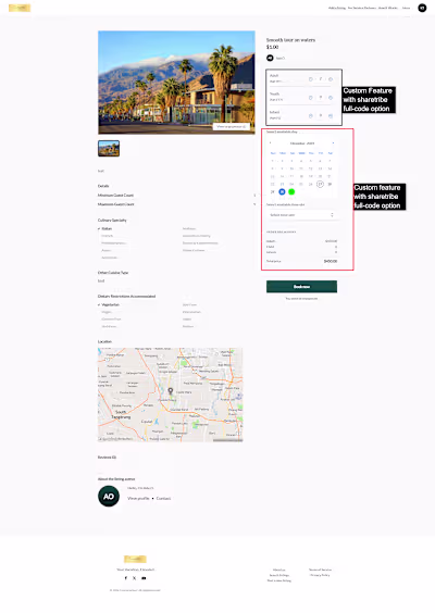 Custom Booking Flow Integration for Sharetribe Marketplace