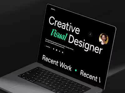 Creative Designer Portfolio Landing Page Website
