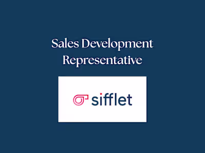 Sales Development Representative at Sifflet