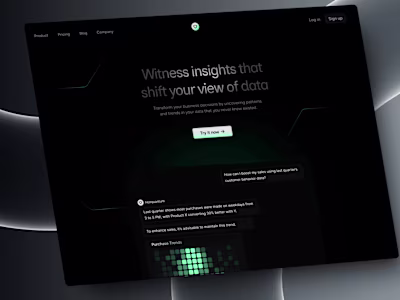 Design for AI powered Data Analysis tool