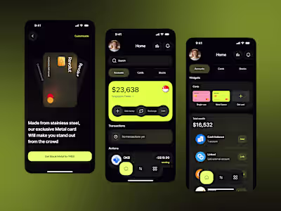 Hello! Here is my new exploration for Finance Mobile App. Fe...
