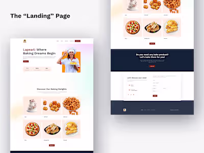 "Lapearl" - A Baking Website :: Behance