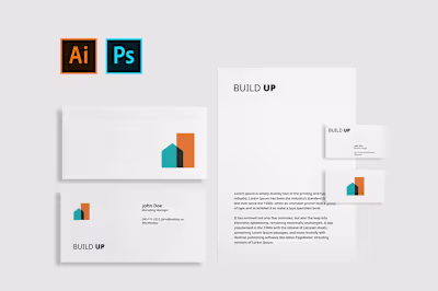 BUILD UP Australia - Logo, Business cards and stationery