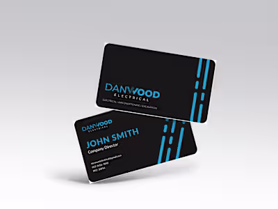 Business Card For Electrical Company
