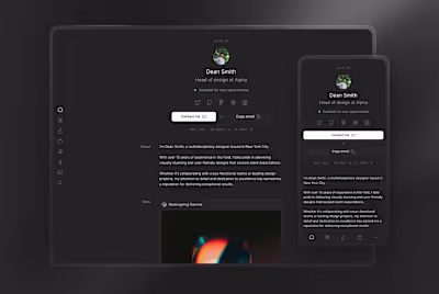 Ultra · Portfolio Template for Framer