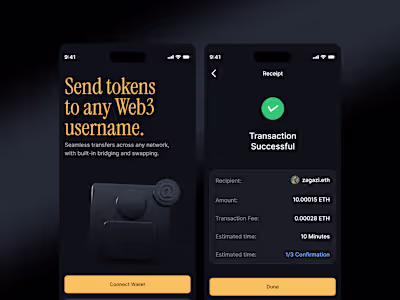 Crosschain transfer app to any blockchain name service.