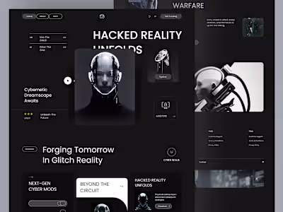 Cyberpunk Landing Page
