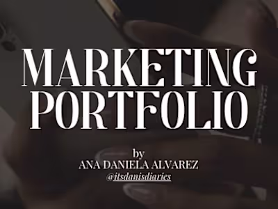 Ana's Marketing Portfolio