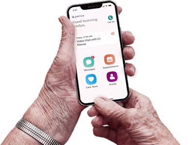 Telehealth Product | Patina Mobile App