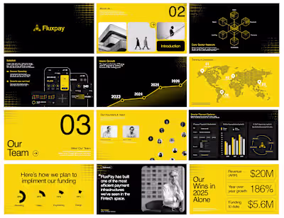 FluxPay Series A Pitch Deck Design