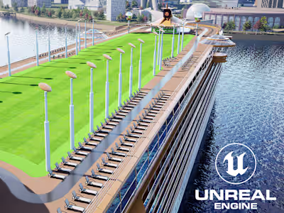 UE5 Golf Simulator Level Designs