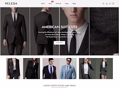 Shopify Men Suit Store