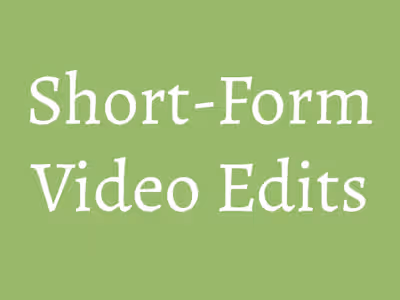 Video Editing