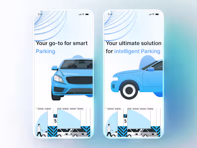Splash Screen UI — Car Parking App Branding Design