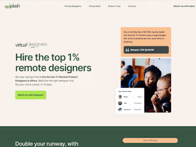 Resplash Website Design