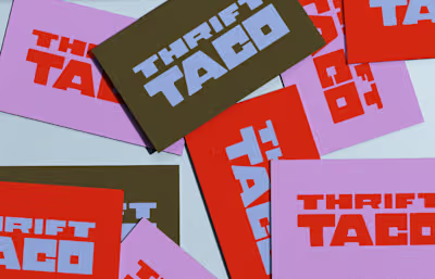 Visual Identity for Thrift Taco