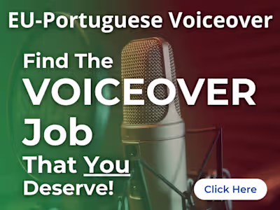 European Portuguese Voiceover artist for commercials