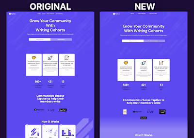 Taptive - Writing Cohort Startup