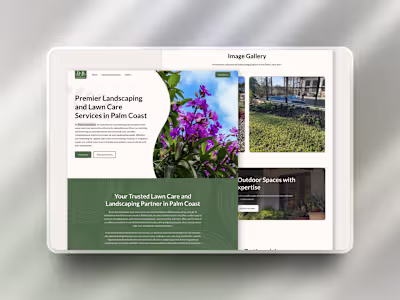 D&B Landscaping Website Design
