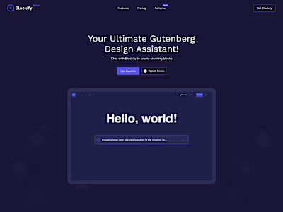 Landing Page For Ai App