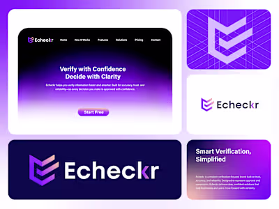 Echecker Logo Identity Design