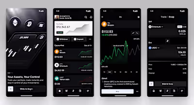 Some crypto mobile design #ShareYourWork
