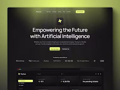 Fluctus - Website Design and Framer Development