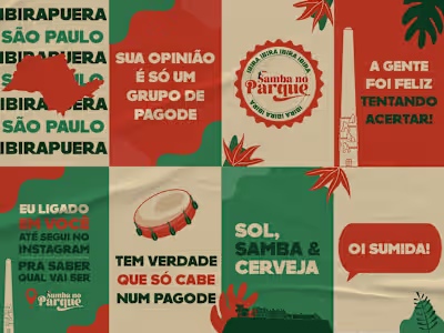 Posters • Samba no Parque 