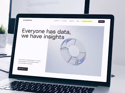 Rebranding & website design for a data analytics company