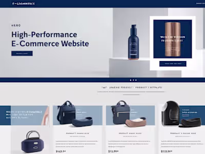 High-Performance E-commerce Website
