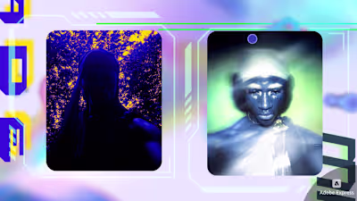 Page Sample of creative portfolio made for design agency