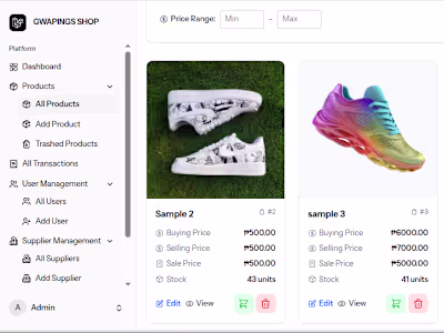 Gwapings shop- POS System